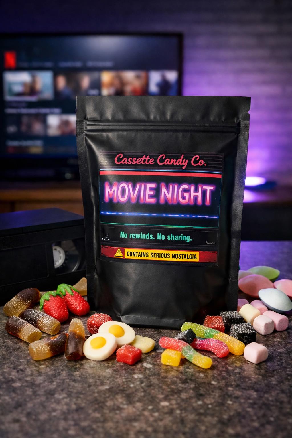 Cassette Candy Co. Facebook ad: Pick n Mix like it’s 1989!
