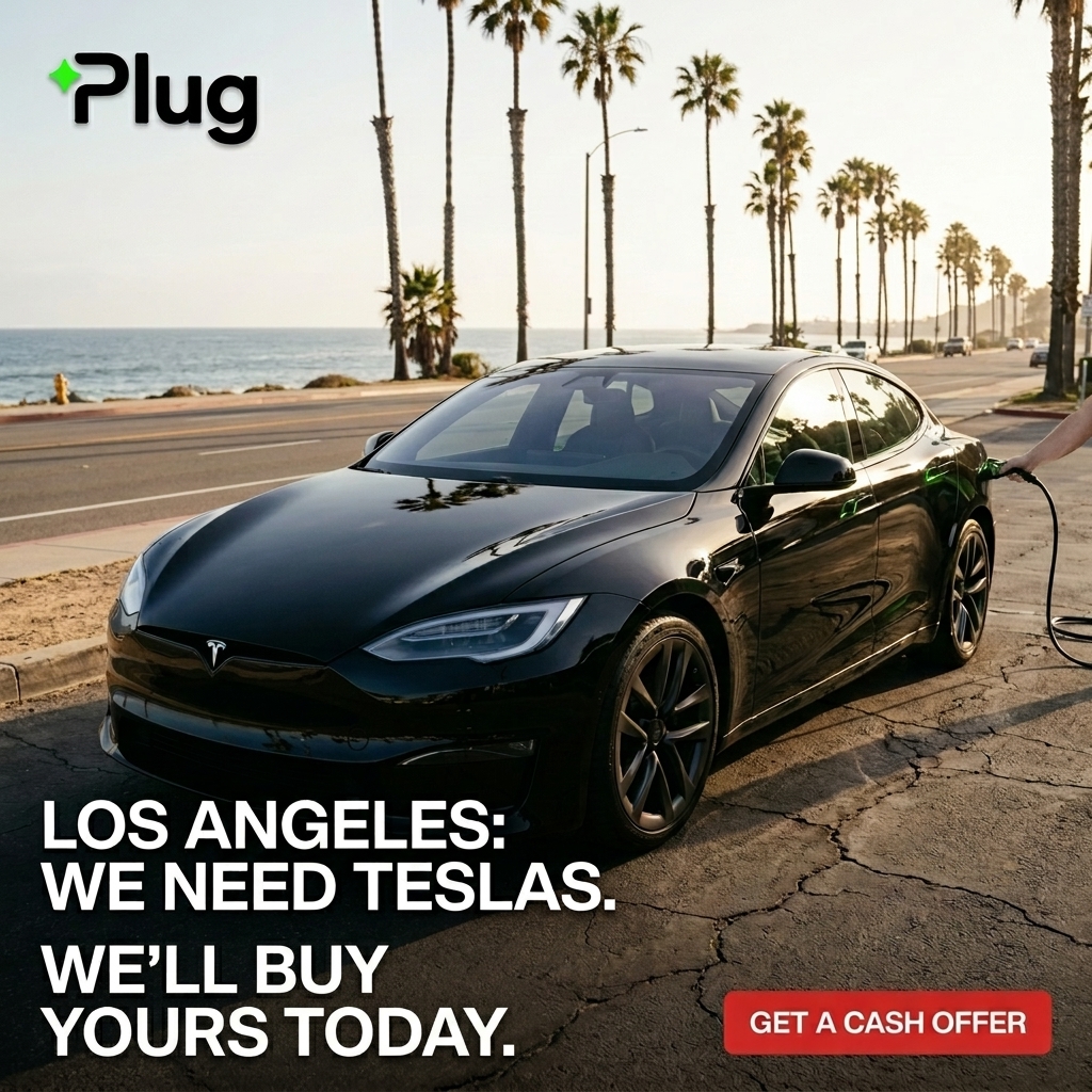 Plug - The EV Marketplace Facebook ad: Tesla Model S Owner in LA? Get Your Real Offer