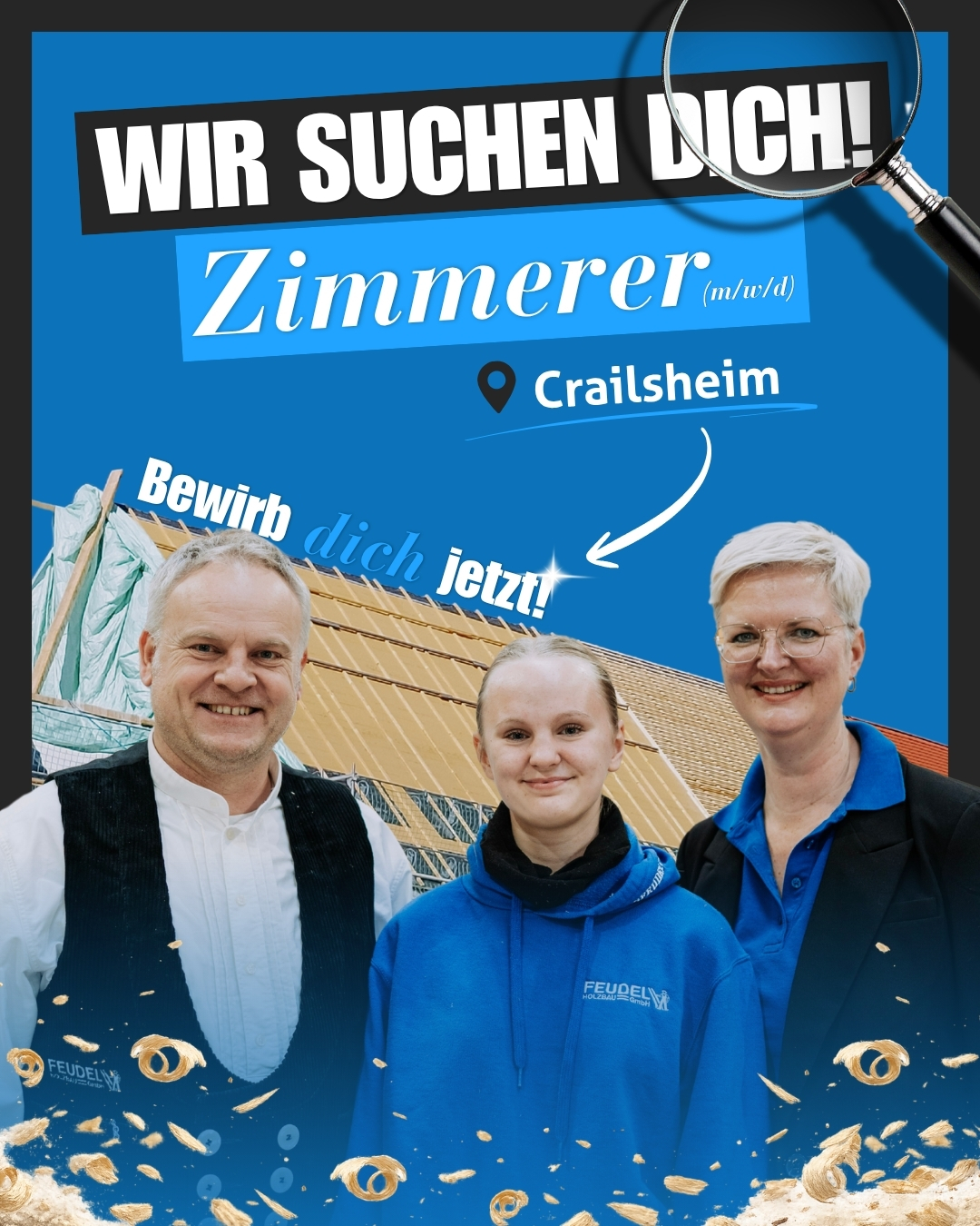Feudel Holzbau GmbH Facebook ad: Zimmerer (m/w/d) gesucht!