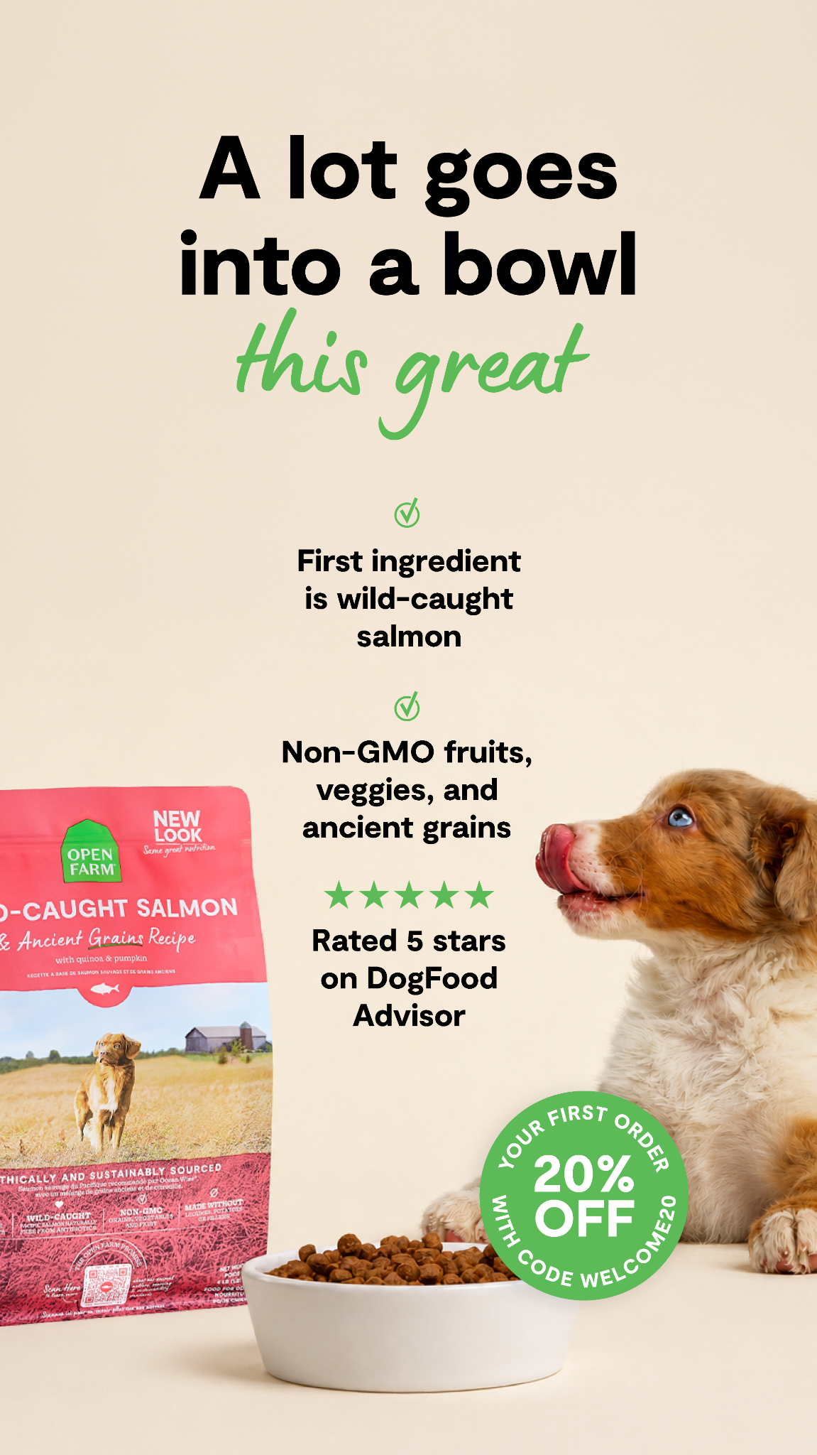 Open Farm Facebook ad