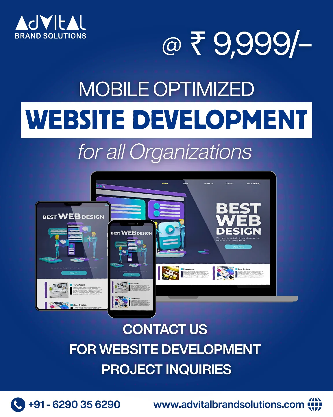 Advitalbrandsolutions Facebook ad: Turn your vision into a digital reality.