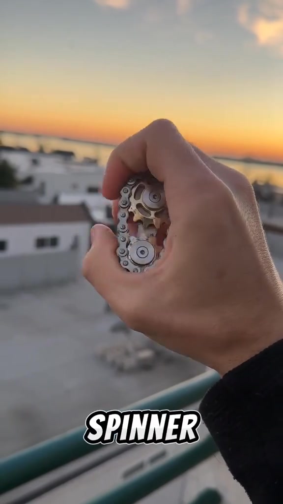 Occasionalous.OA02 Facebook ad: The Ultimate Mechanical Fidget: Bike Chain Sprocket…