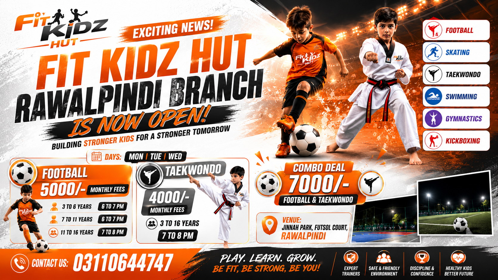 FIT KIDZ HUT Facebook ad