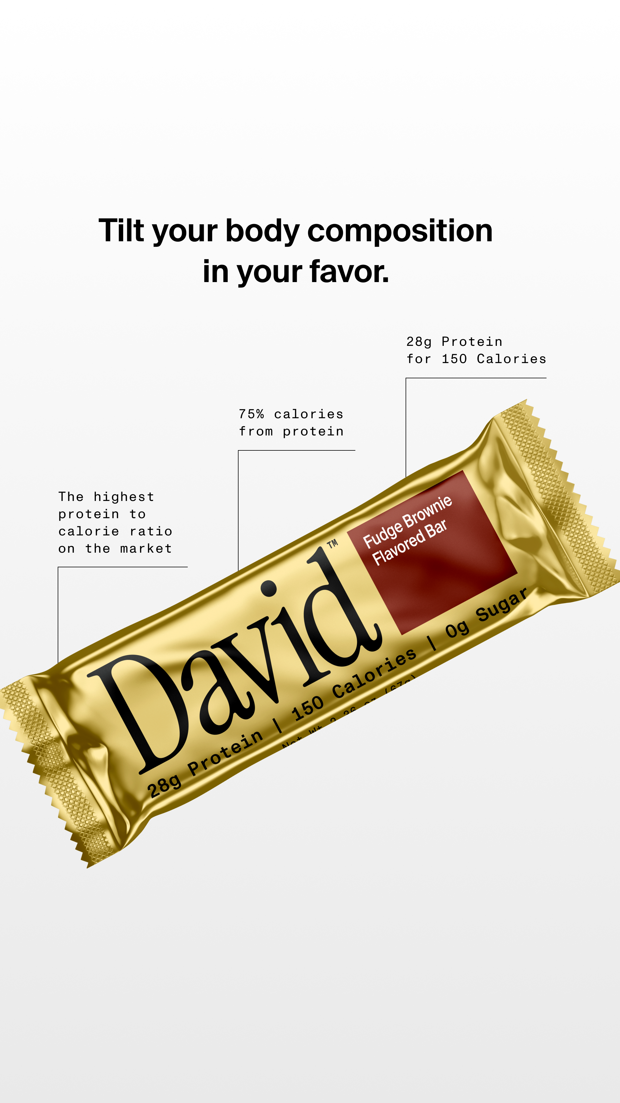 David Protein Facebook ad