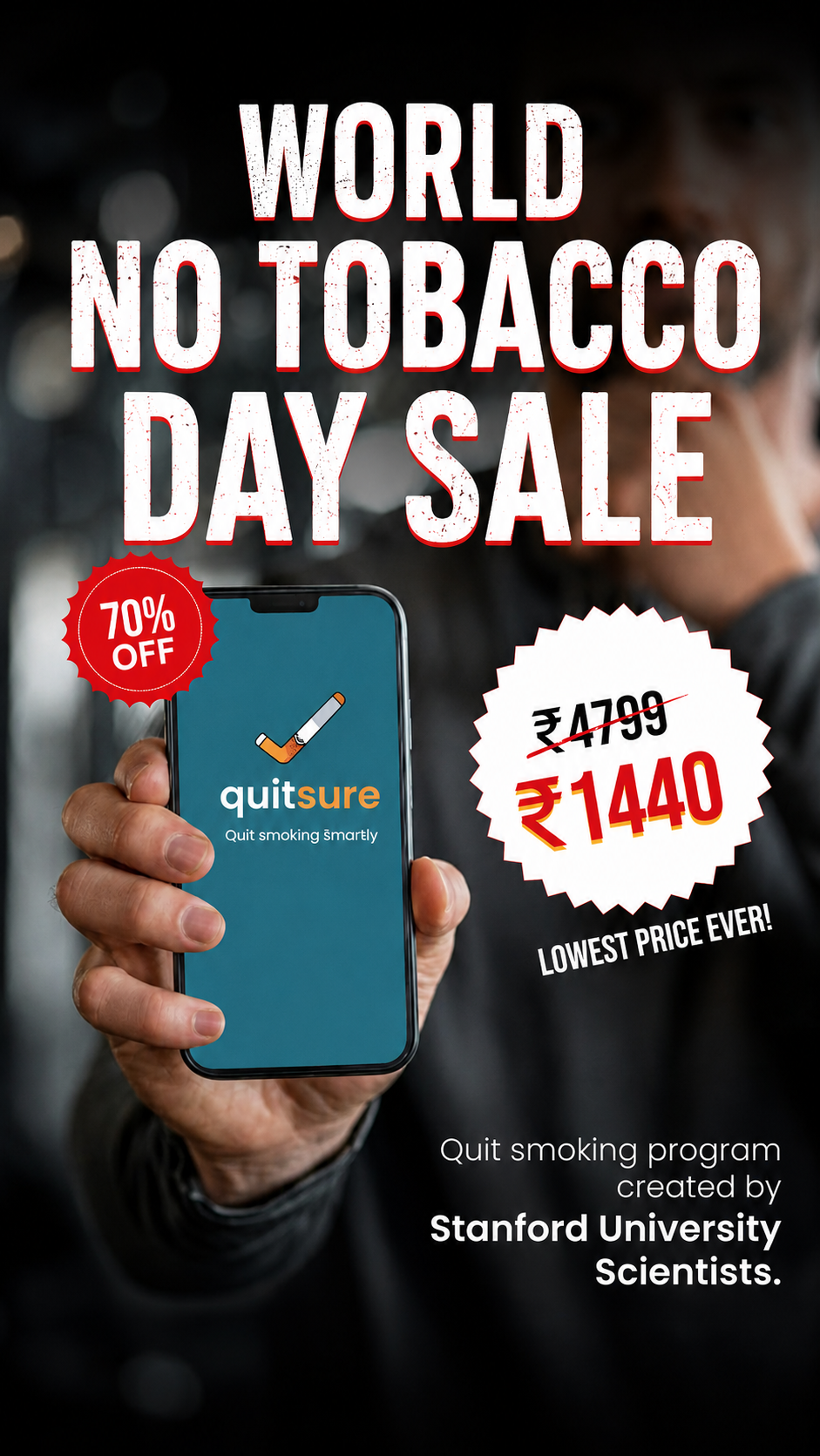 QuitSure - Quit Smoking Smartly Facebook ad