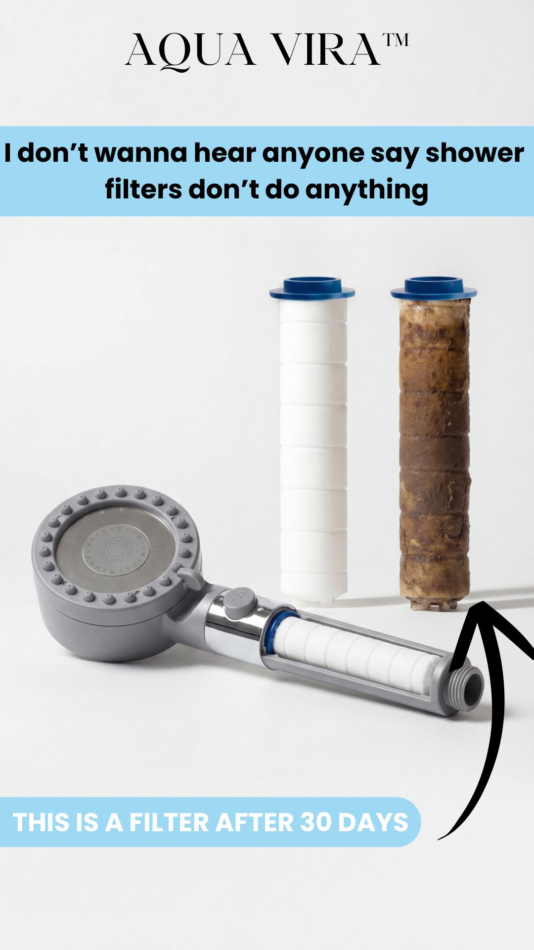 Aqua-Vira Facebook ad: The #1 Filtered Showerhead