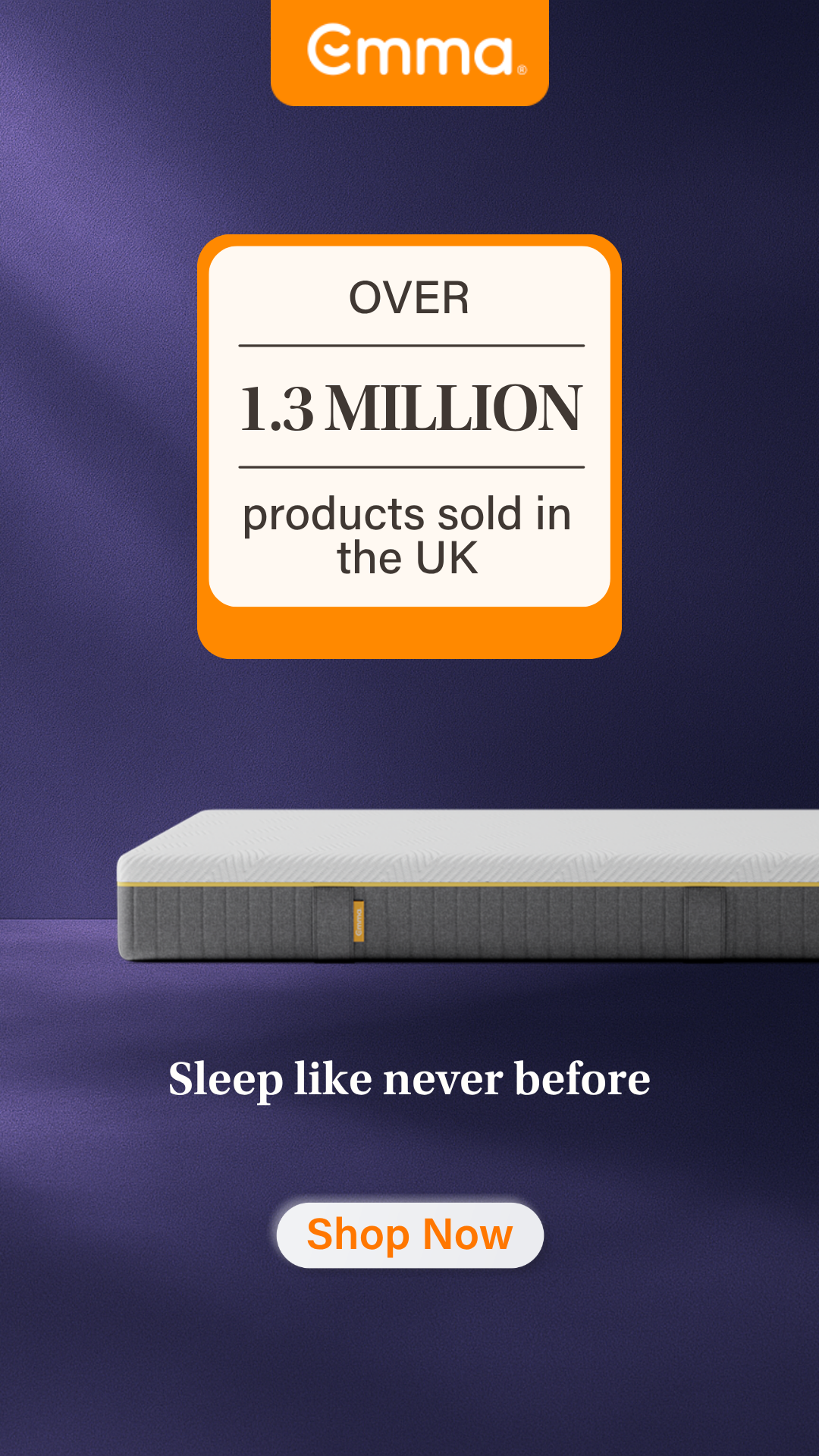 Emma Sleep UK Facebook ad
