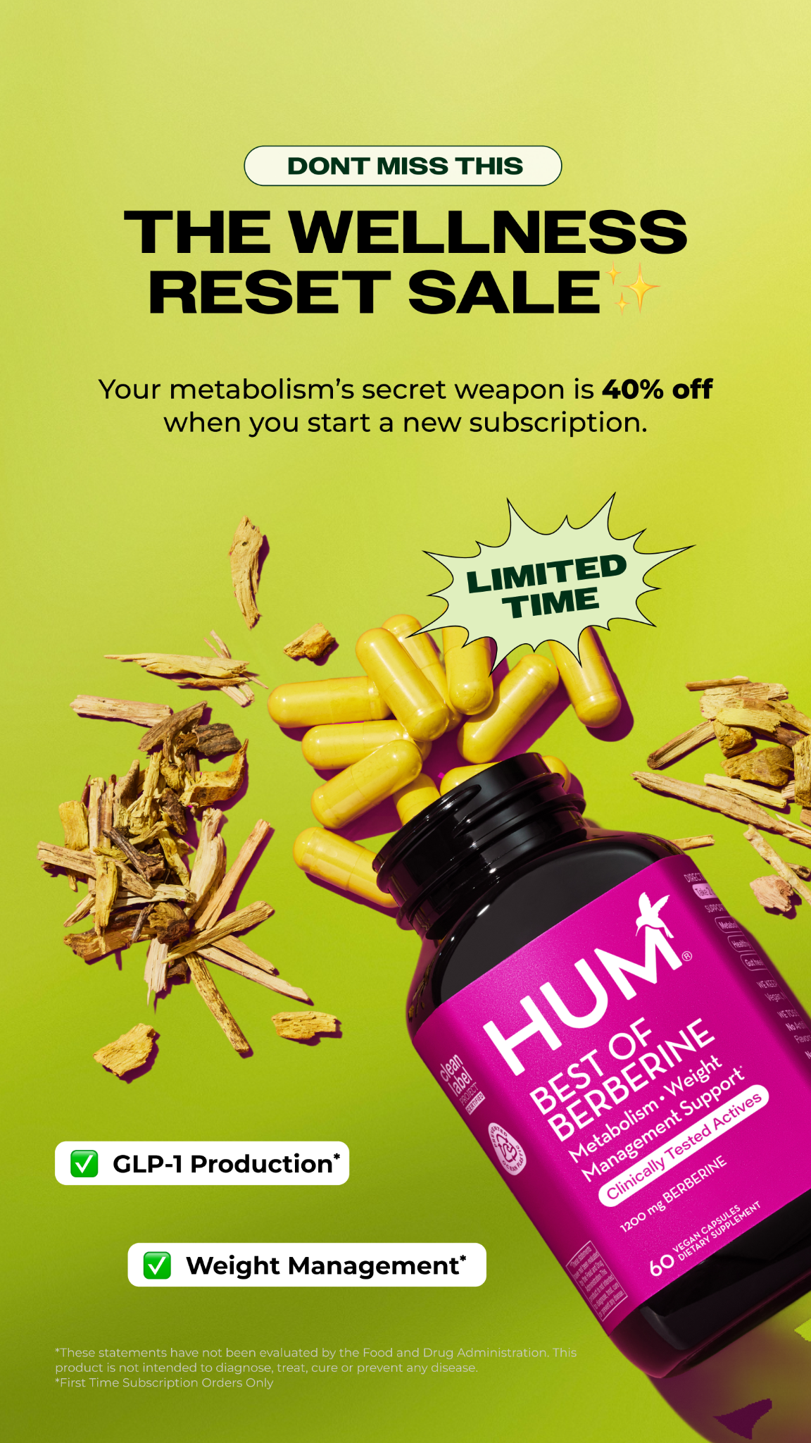 HUM Nutrition Facebook ad