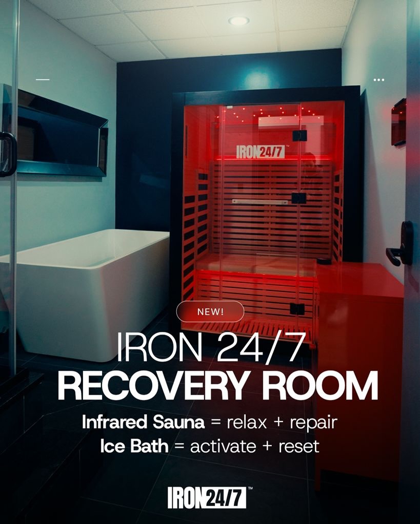 Iron Gym Boston Facebook ad: Your body trains hard.