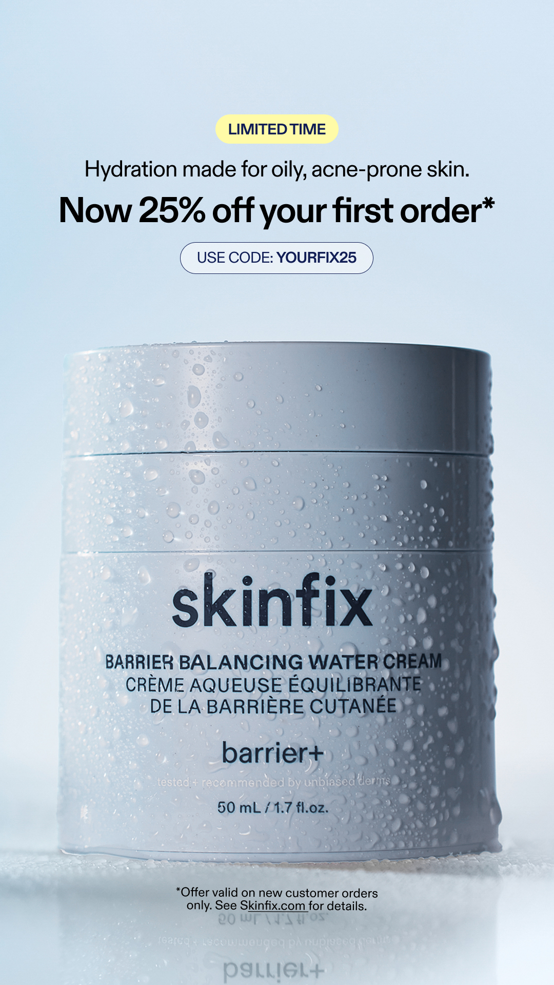 Skinfix Inc. Facebook ad