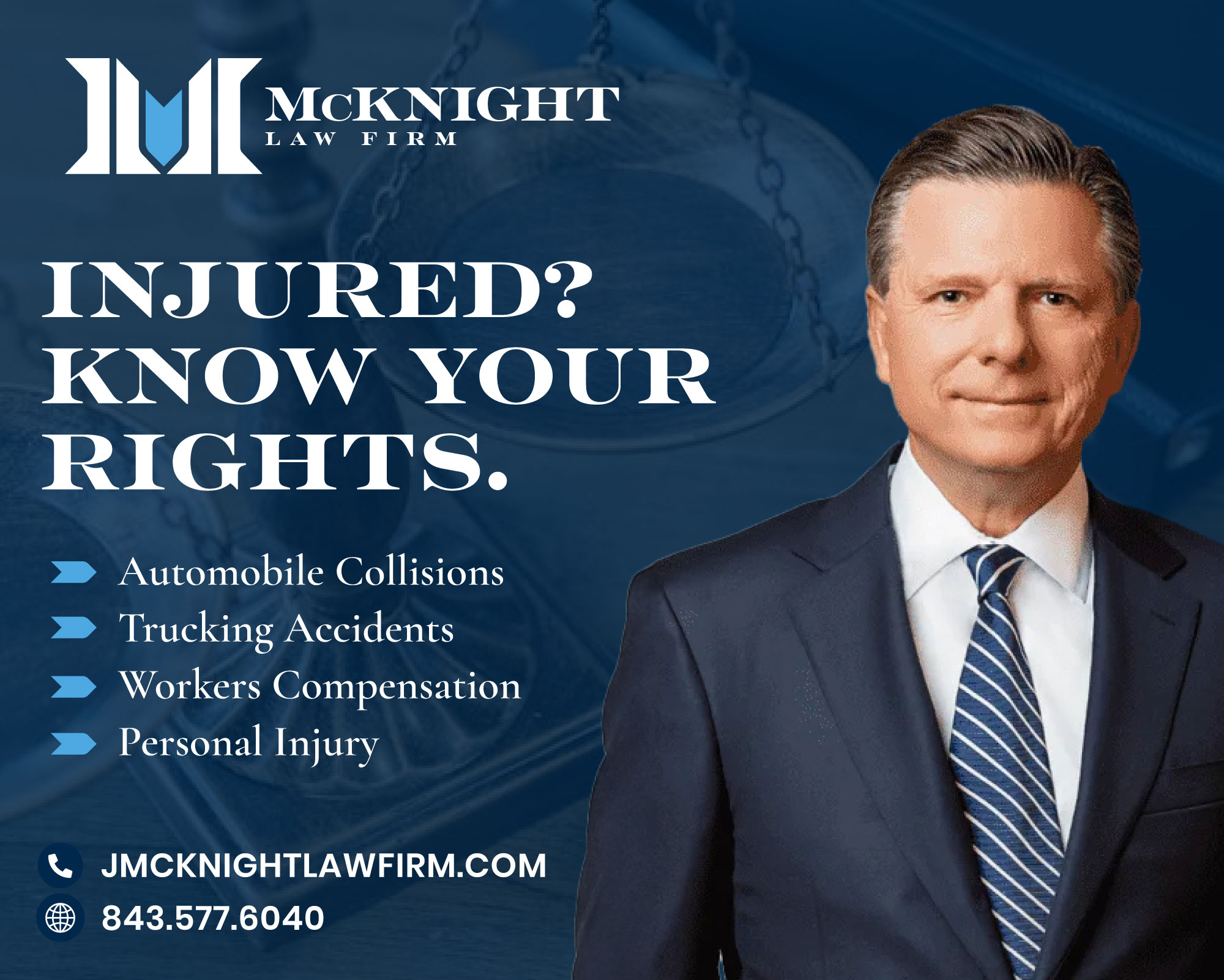 McKnight Law Firm Facebook ad: Charleston Personal Injury Attorney - McKnight Law Firm