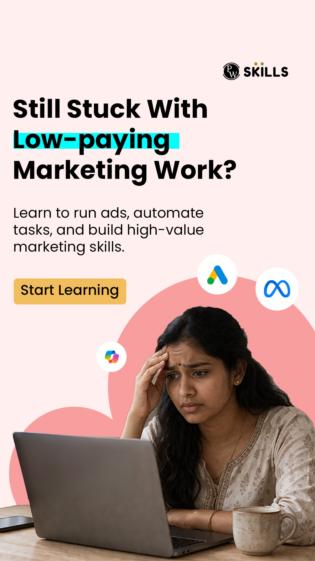 PW Skills Facebook ad