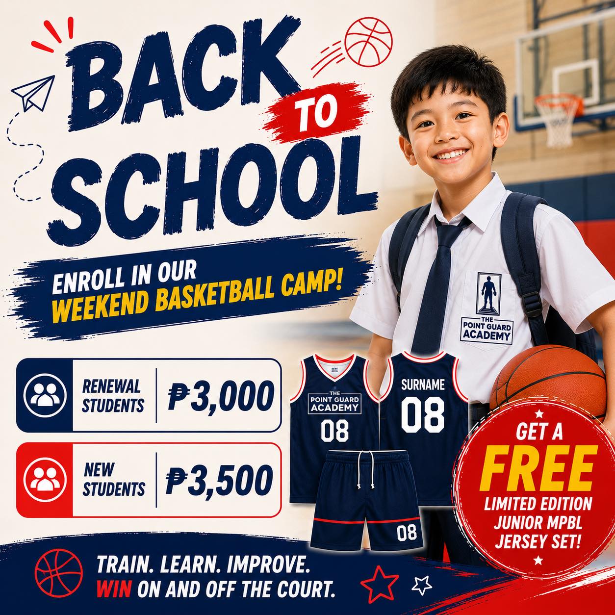 The POINT GUARD Academy Facebook ad