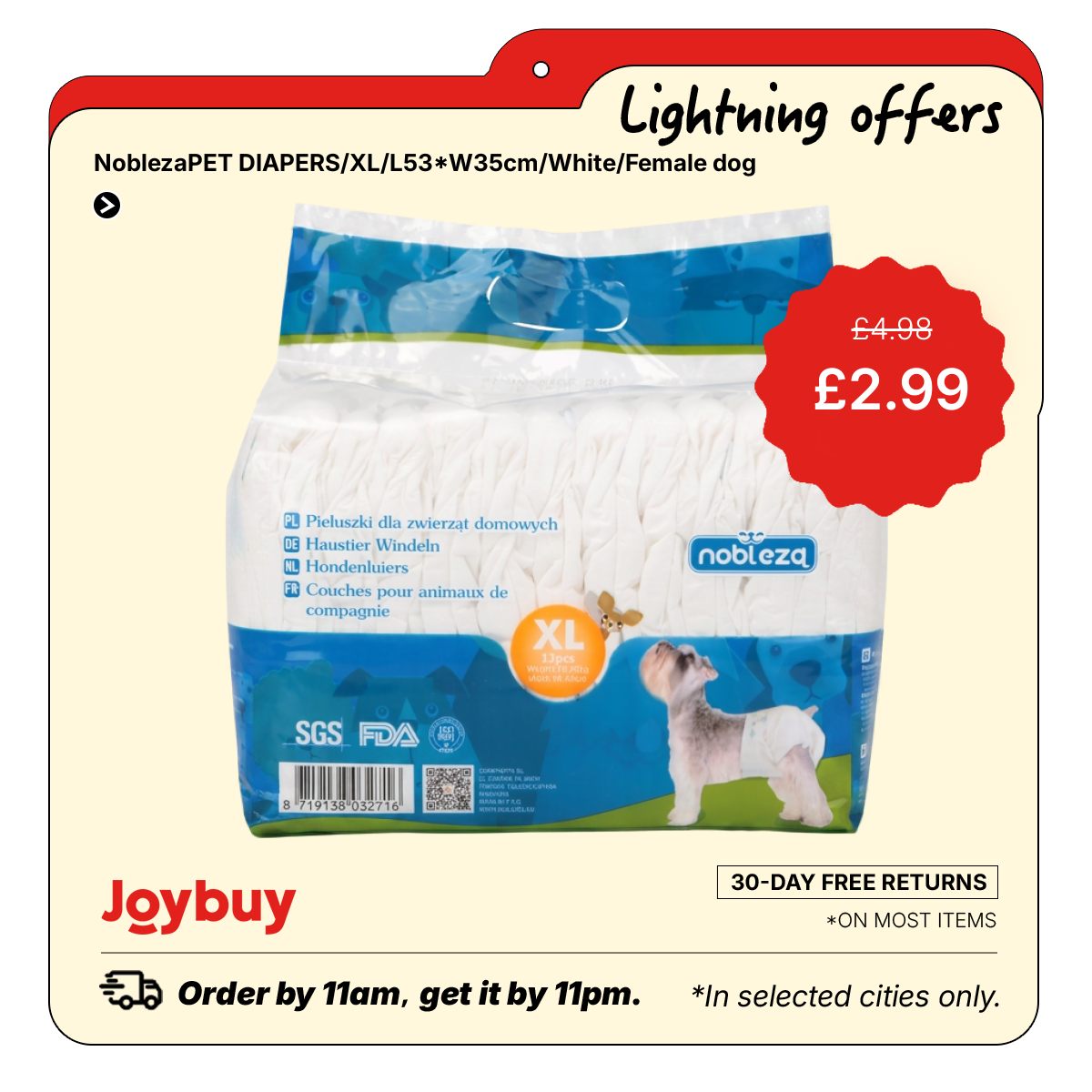 Joybuy UK Facebook ad: Discover great deals on Joybuy!