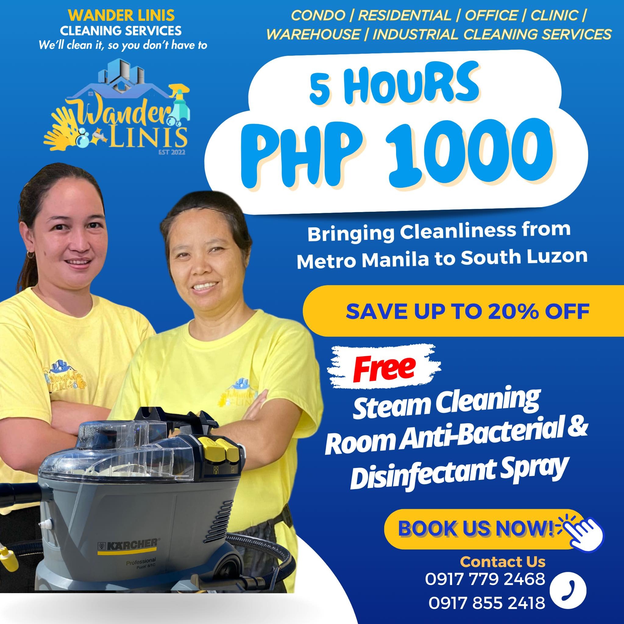 Wander Linis Cleaning Services Facebook ad