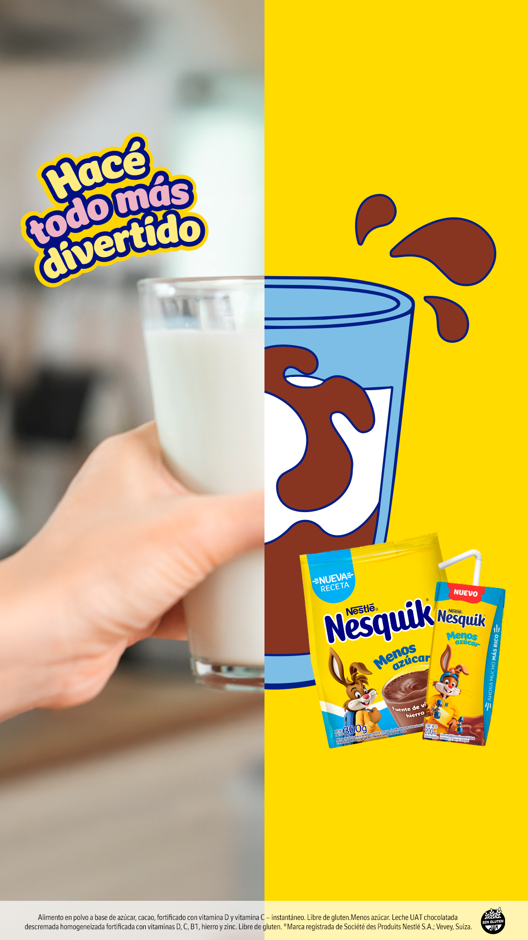 Nesquik Facebook ad from Mar 9, 2026