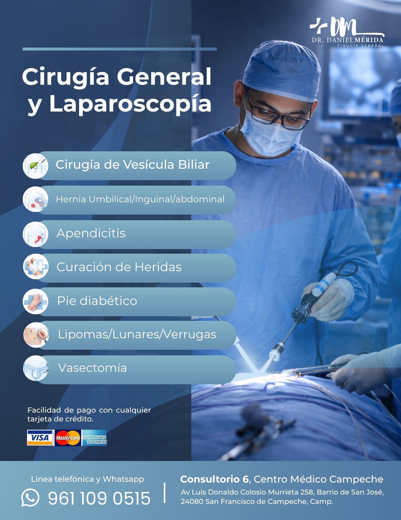 Dr. Daniel Mérida Cirujano Facebook ad