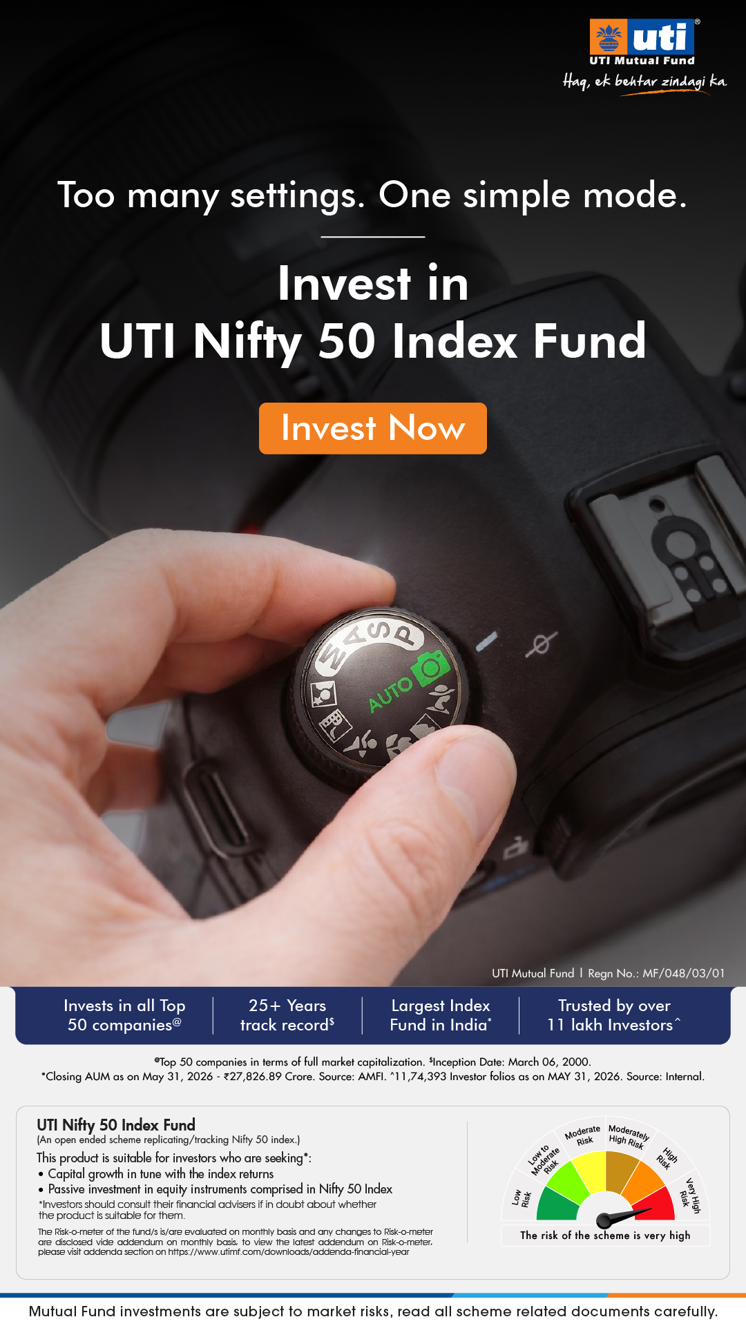 UTI Mutual Fund Facebook ad