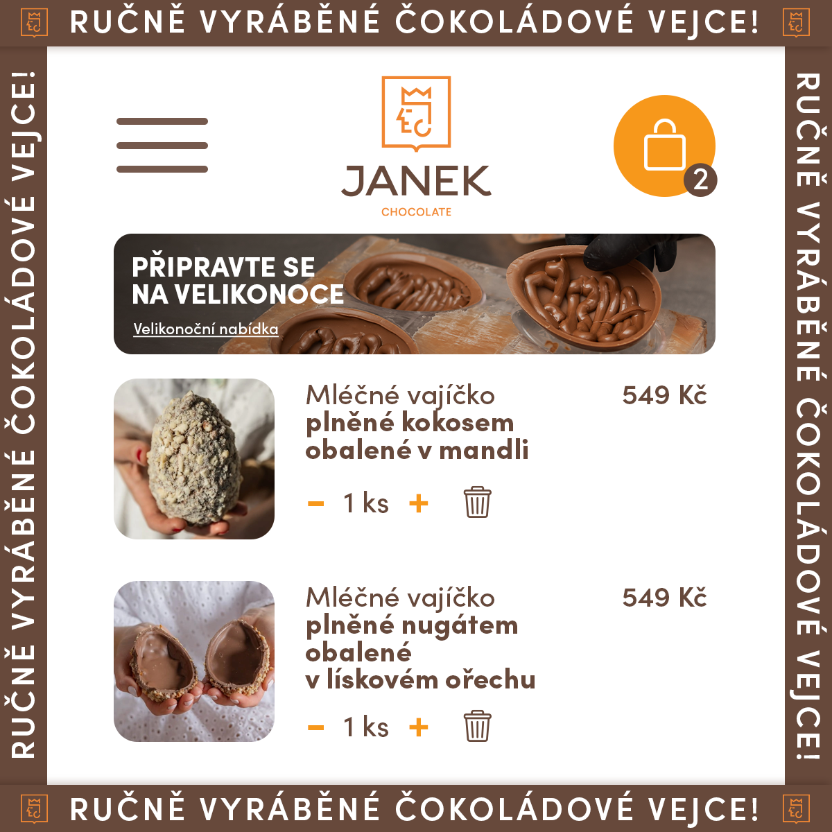 Čokoládovna JANEK Facebook ad