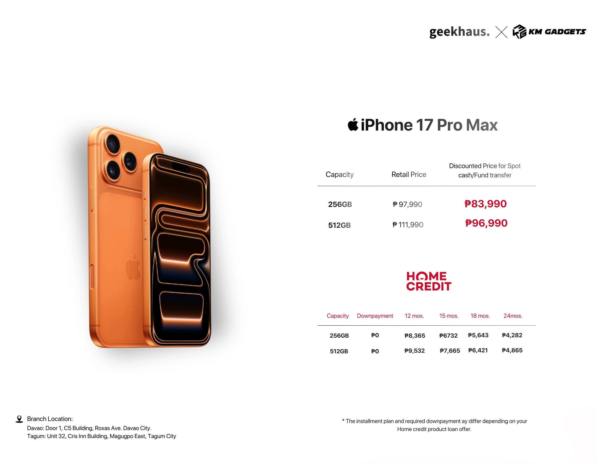 KM Gadgets - Tagum Facebook ad