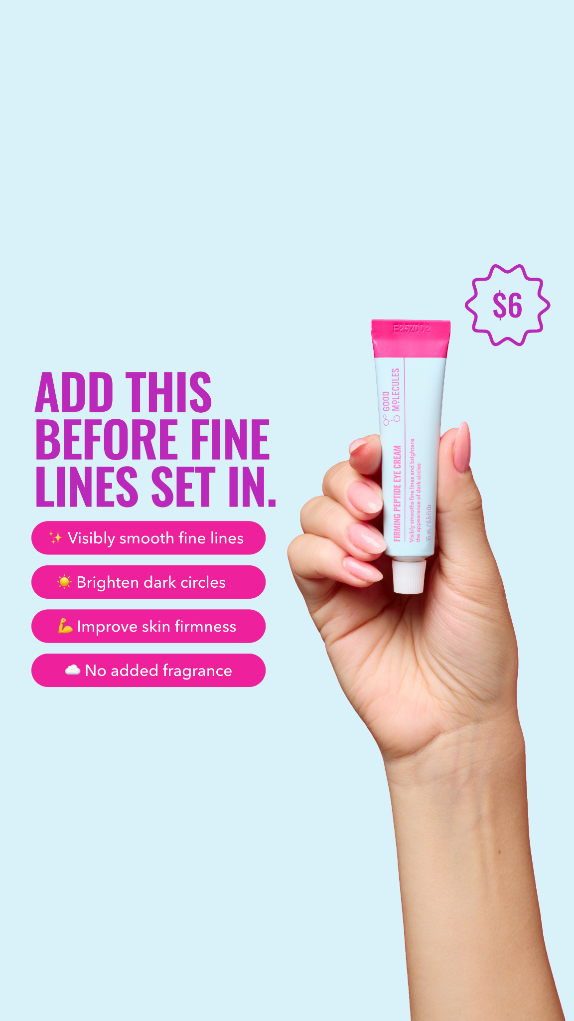 Good Molecules Facebook ad