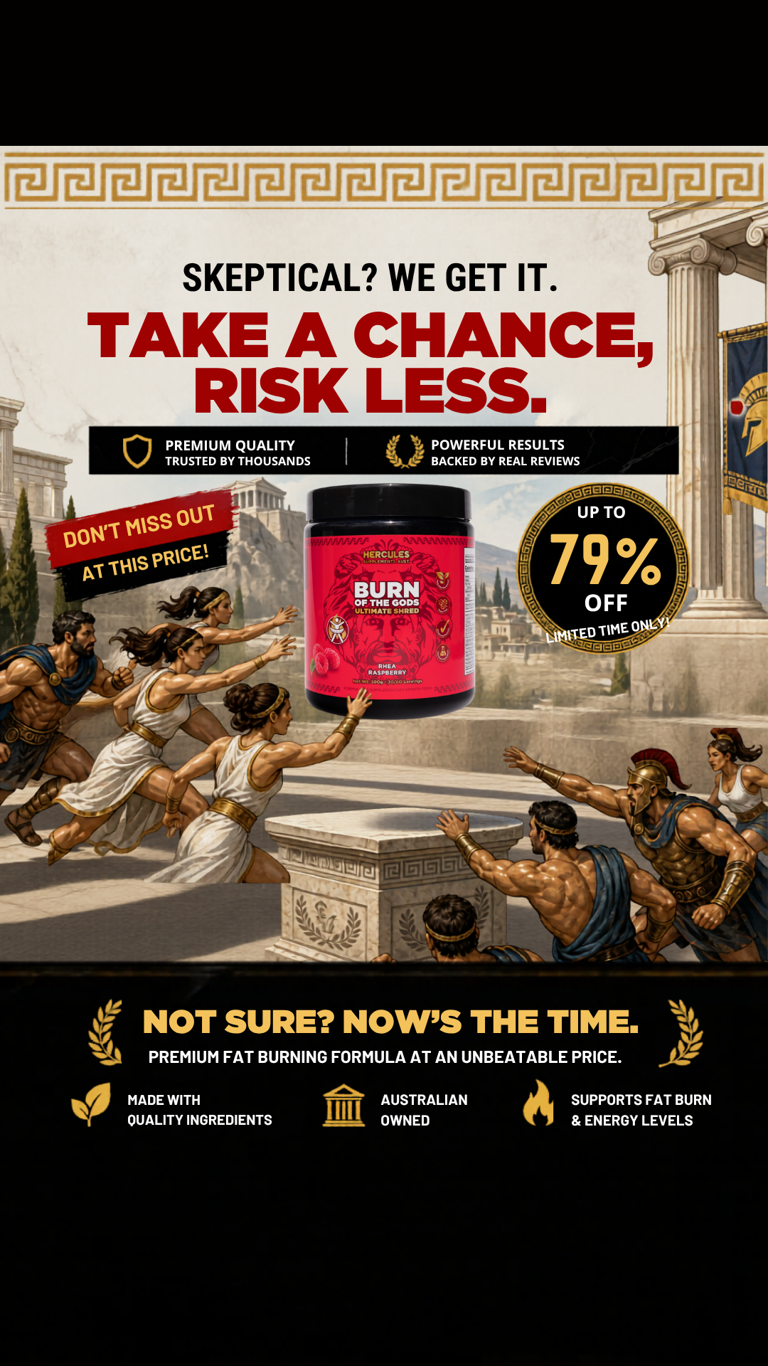 Hercules Supplements Aust Facebook ad