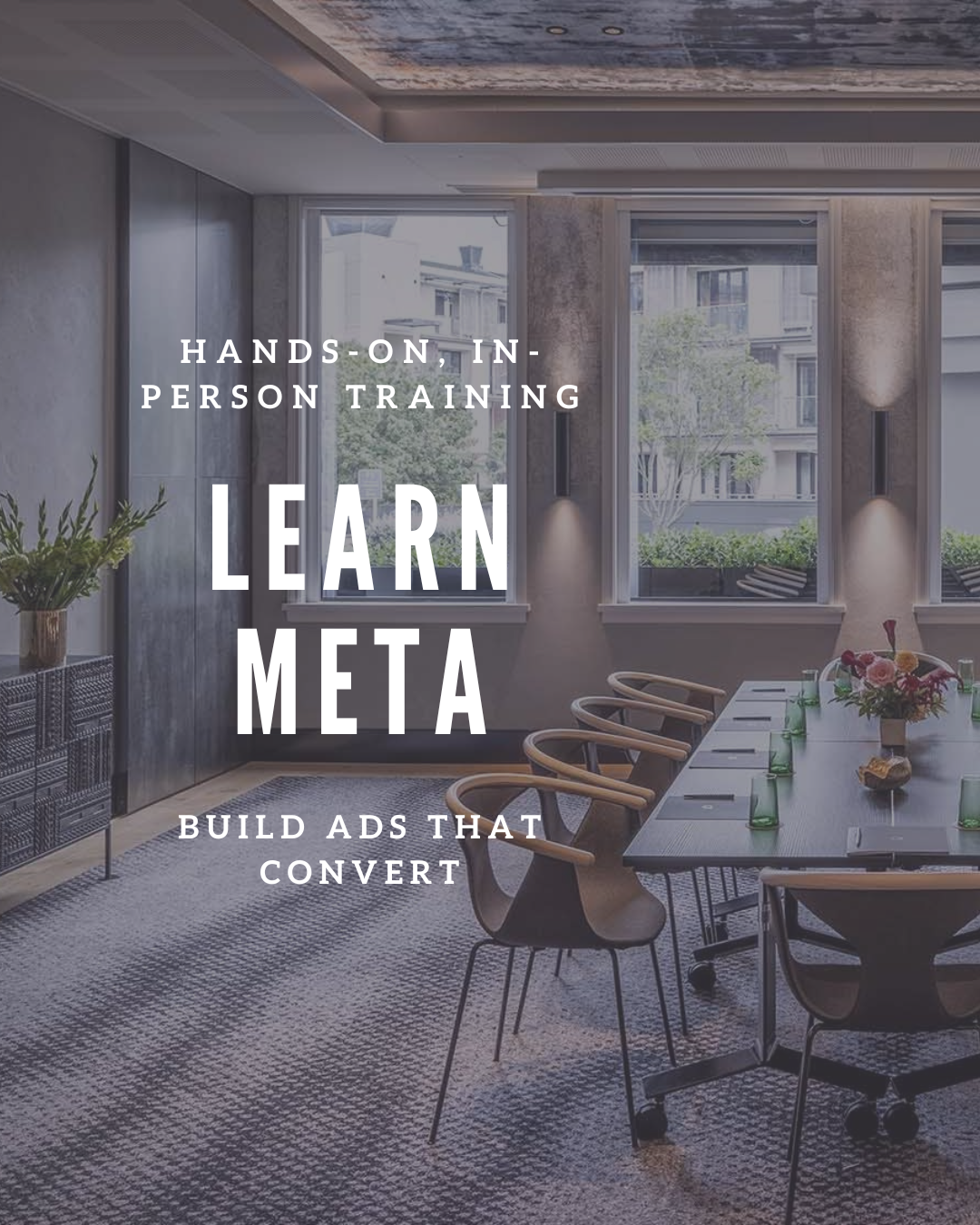 MyAgency Facebook ad: We’re running an in-person Meta Ads Training in…