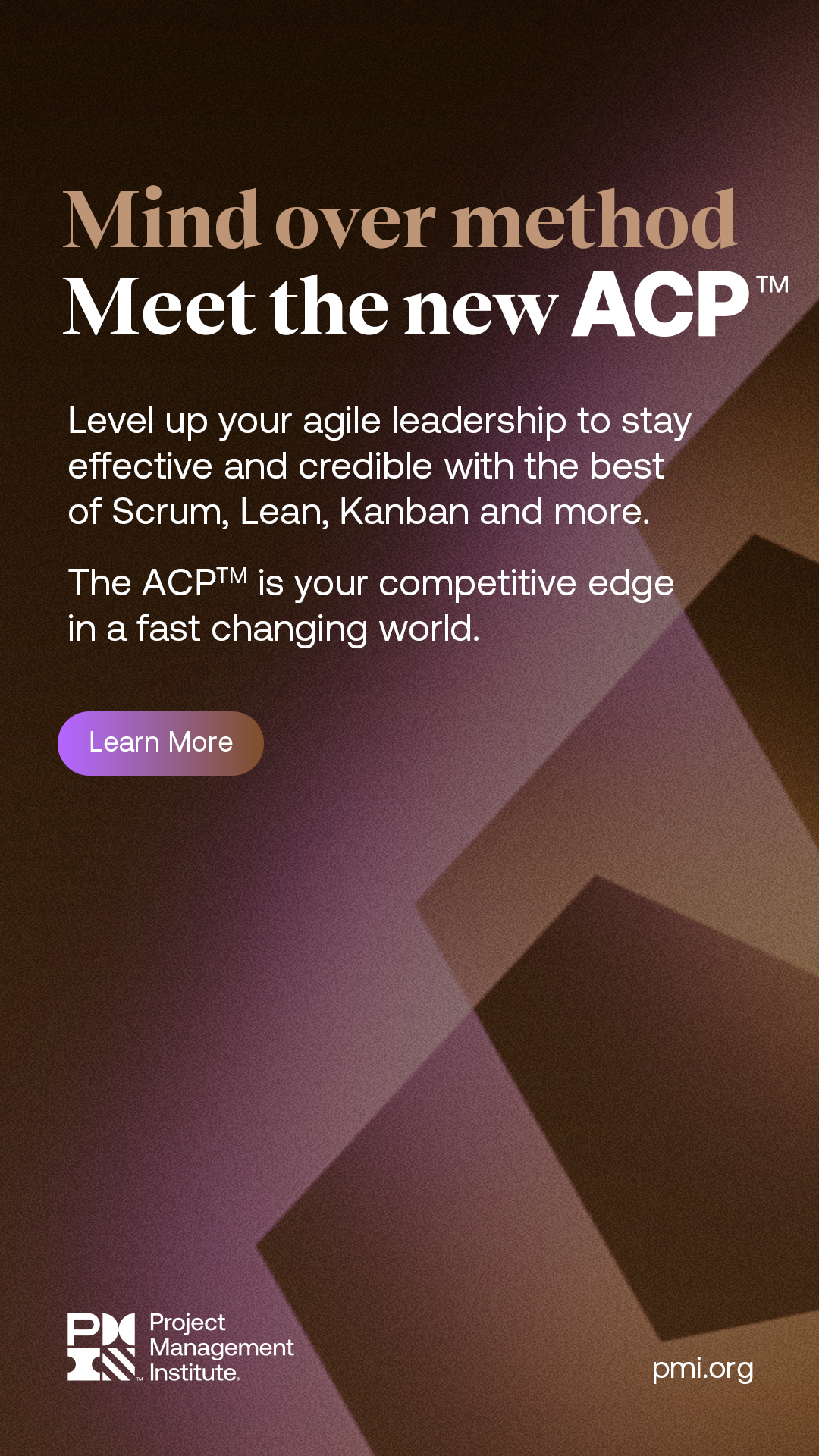 Project Management Institute Facebook ad