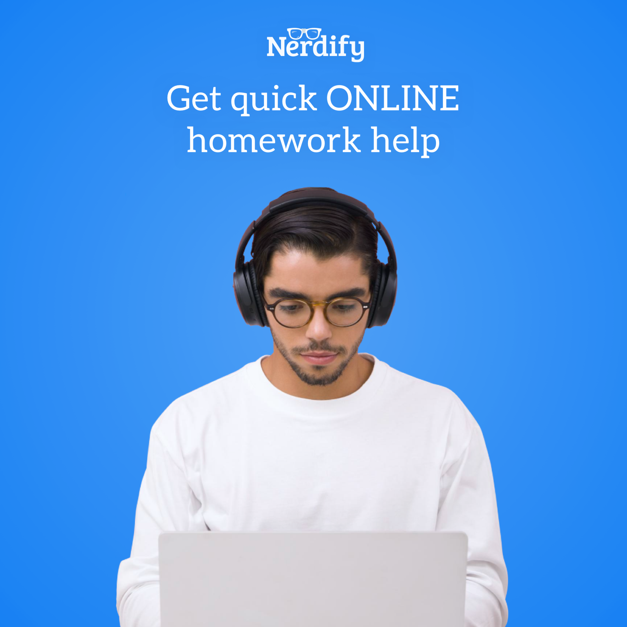 Nerdify Facebook ad: Get Help With Your Task