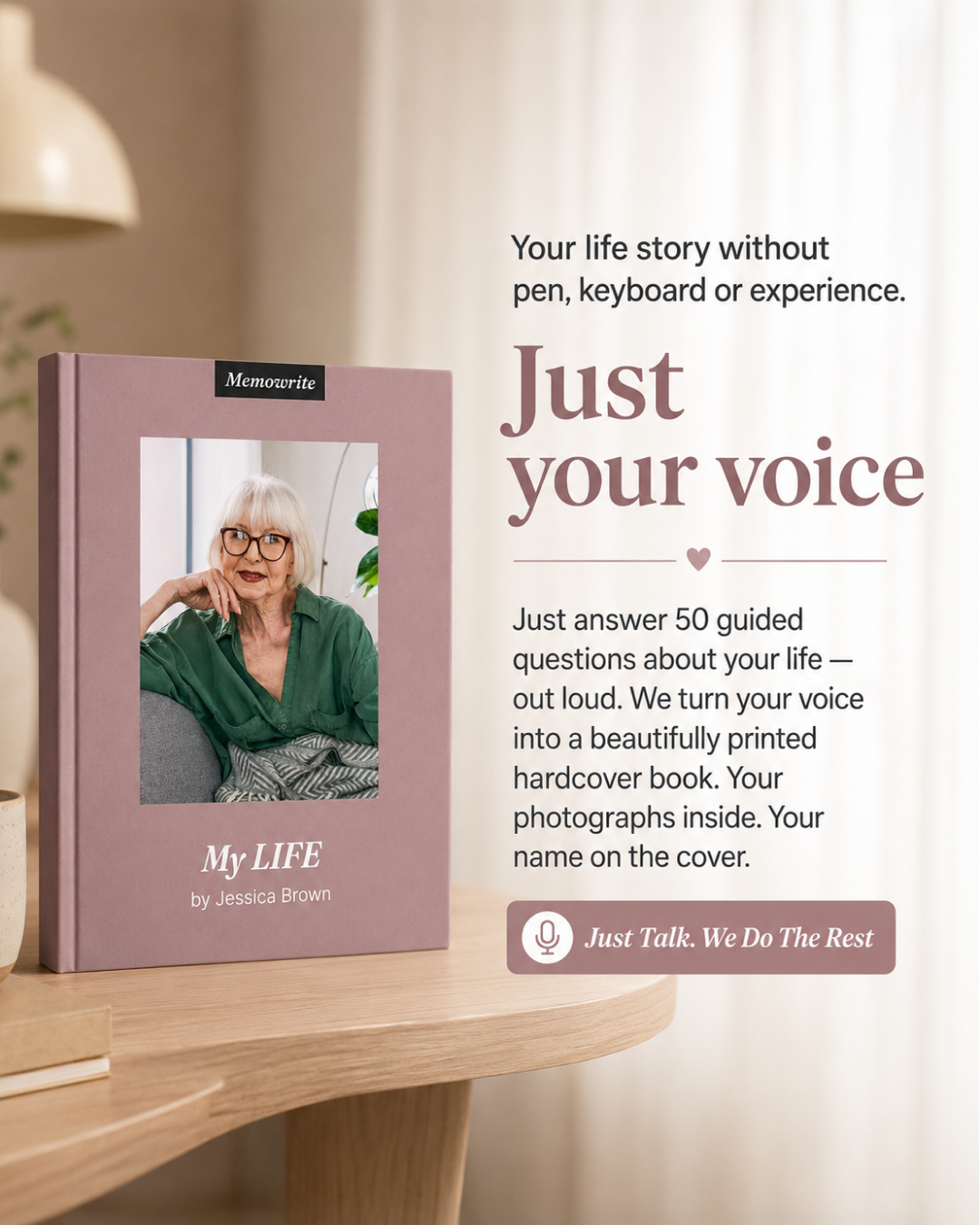 Memowrite Facebook ad