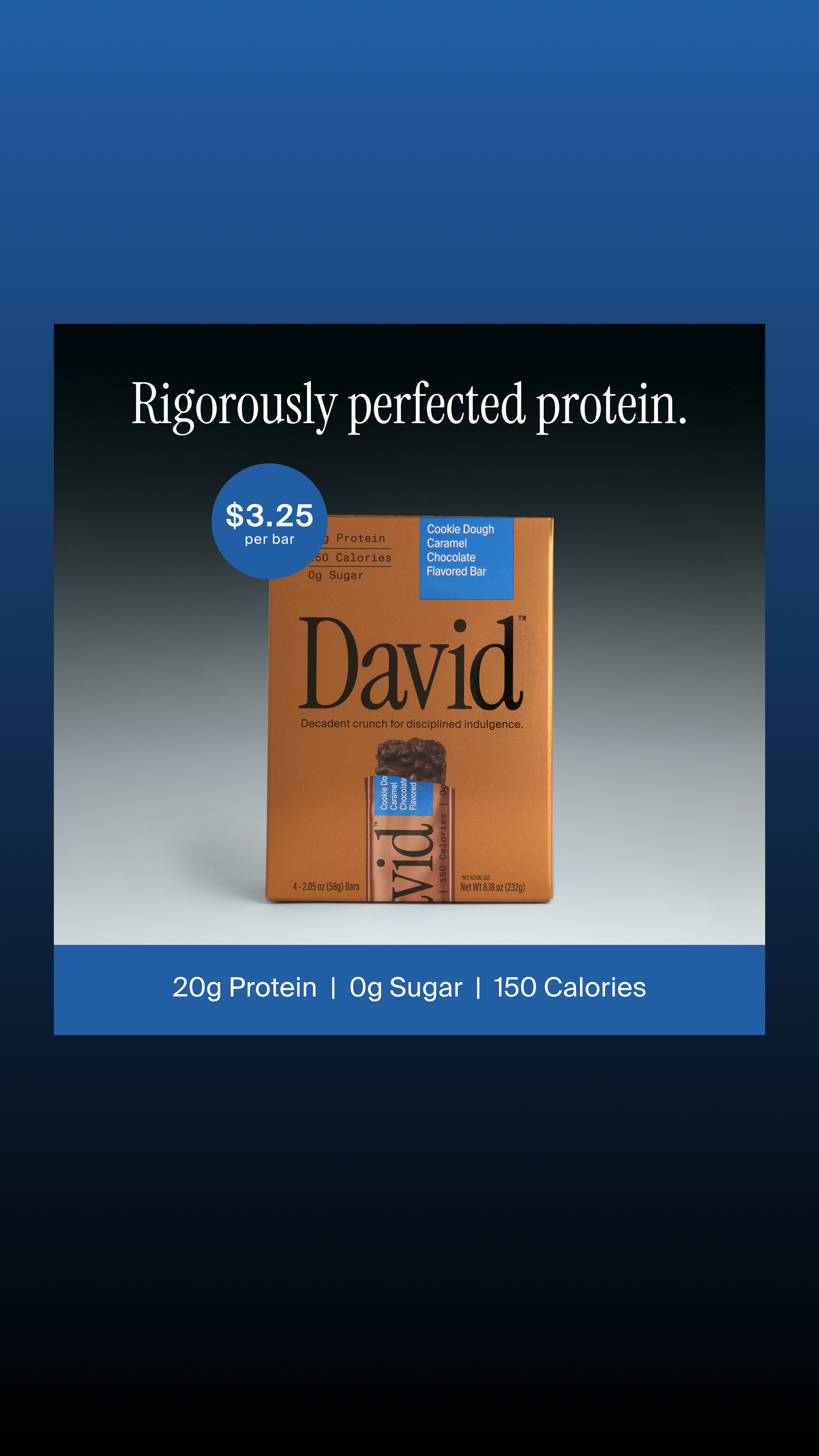 David Protein Facebook ad