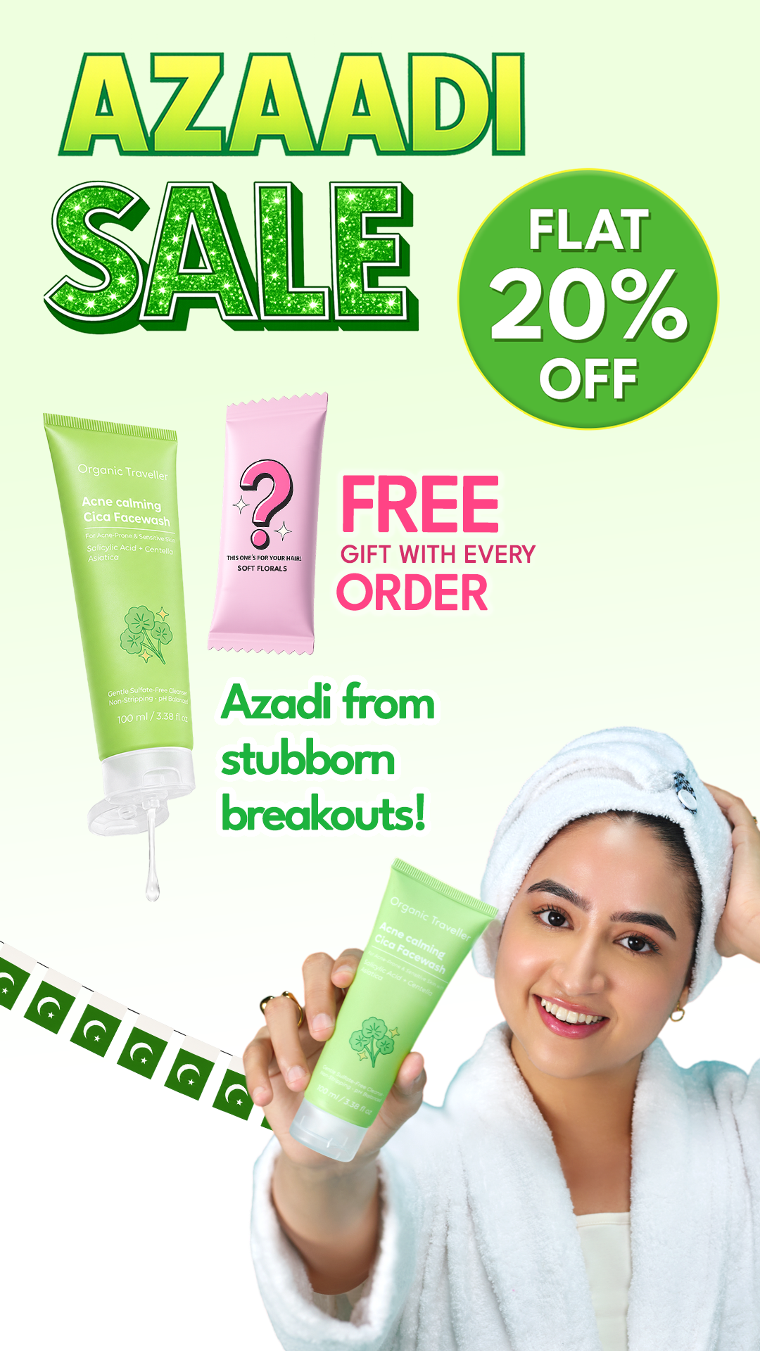 Organic Traveller - Skincare Facebook ad