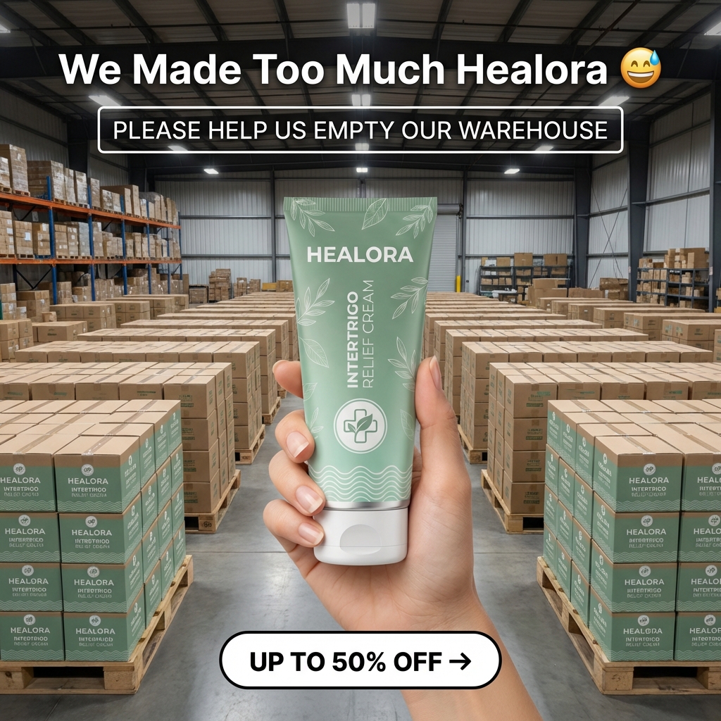 Try Healora Facebook ad: Finally feel dry and confident again