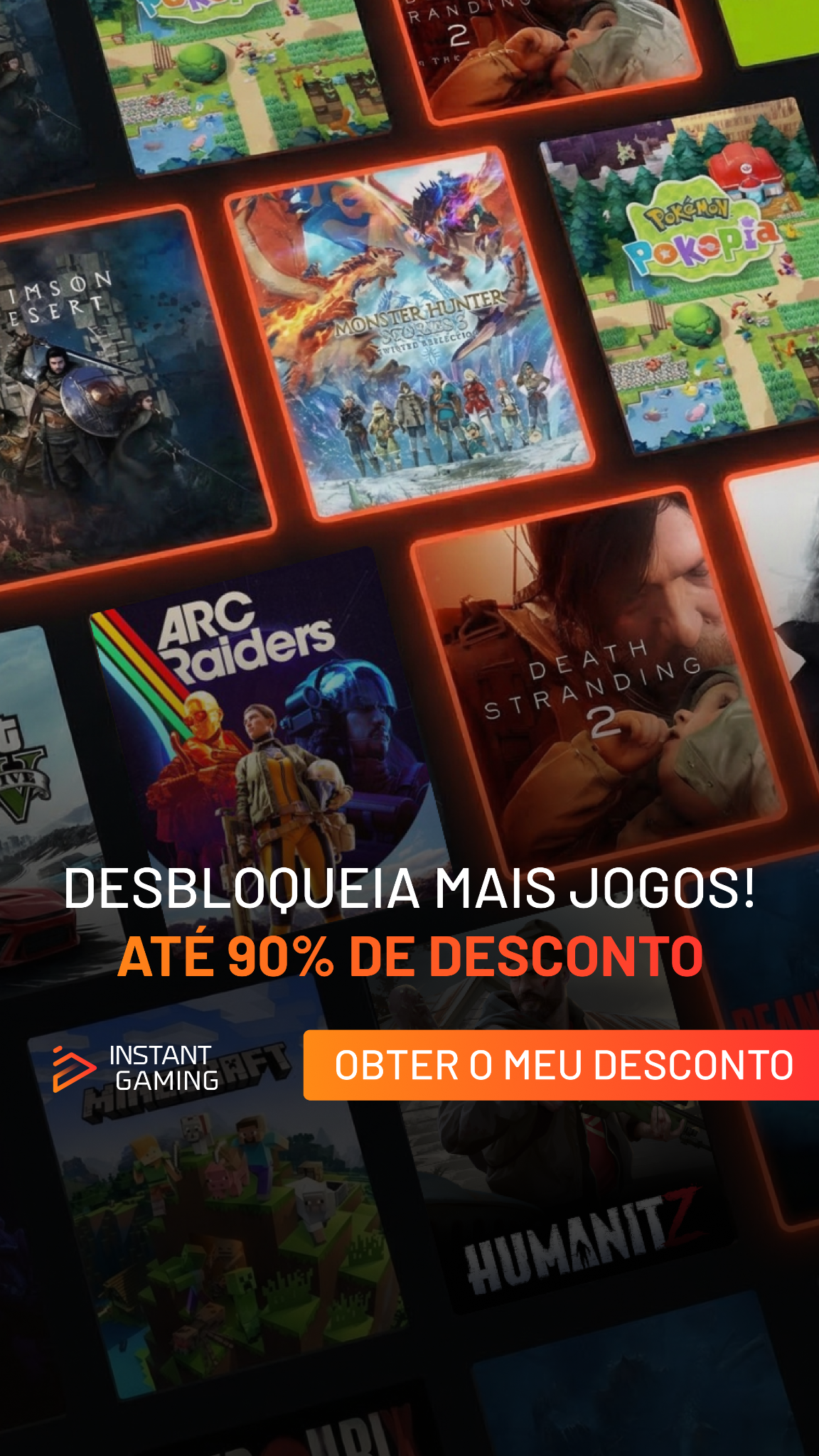 Instant Gaming - PT Facebook ad