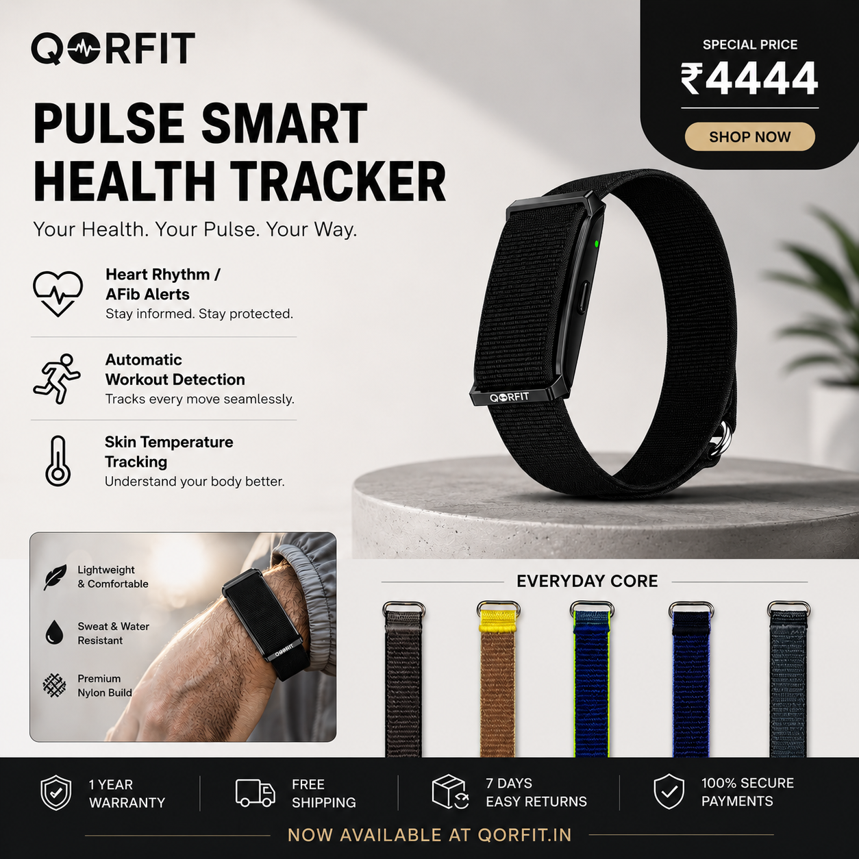 FitTech Essentials Facebook ad: Only @ ₹4444