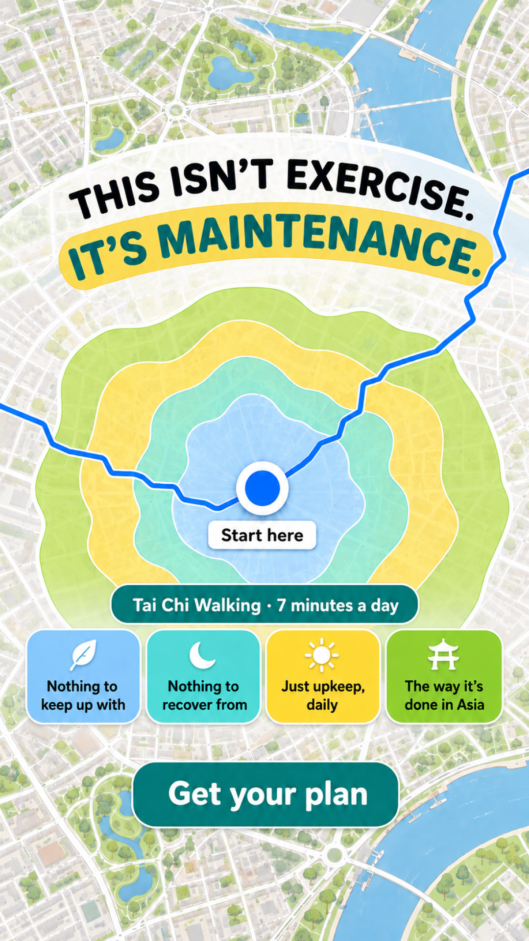 WalkFit Daily Walking Plan Facebook ad