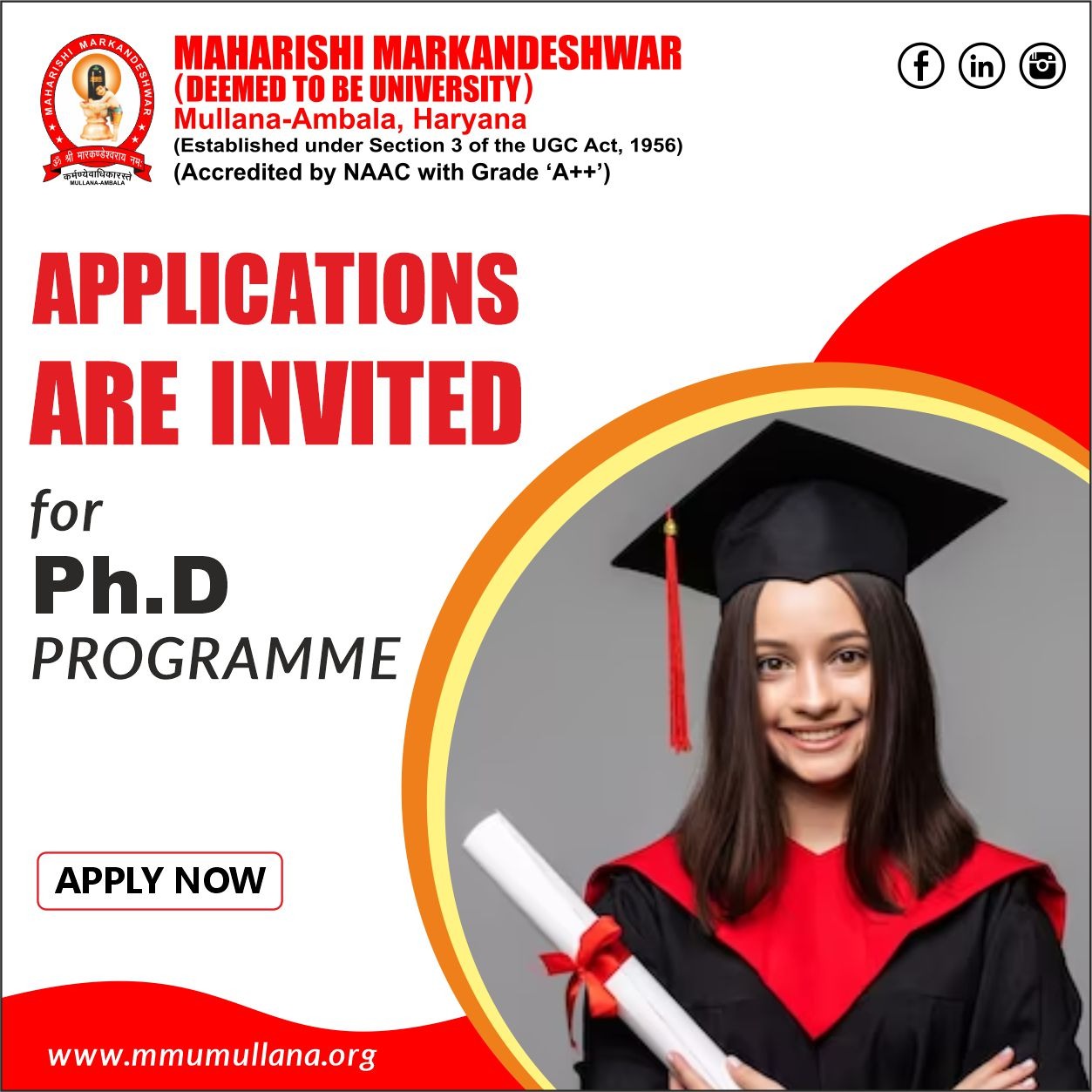 MM - Deemed to be University Facebook ad