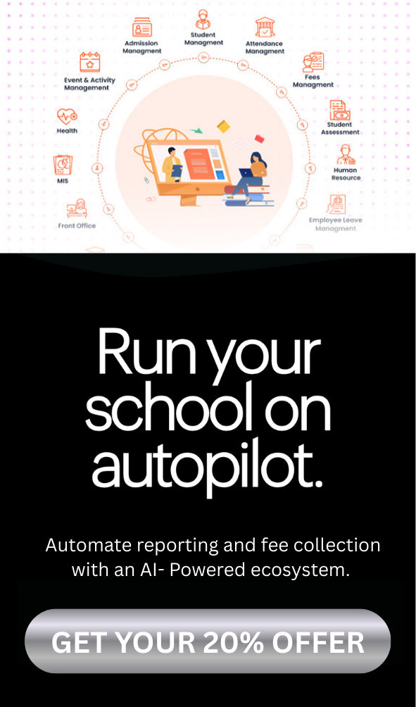 EDUMAAT Imagine Greatness Facebook ad: Put Your School on Autopilot. Join 300+ schools and get…
