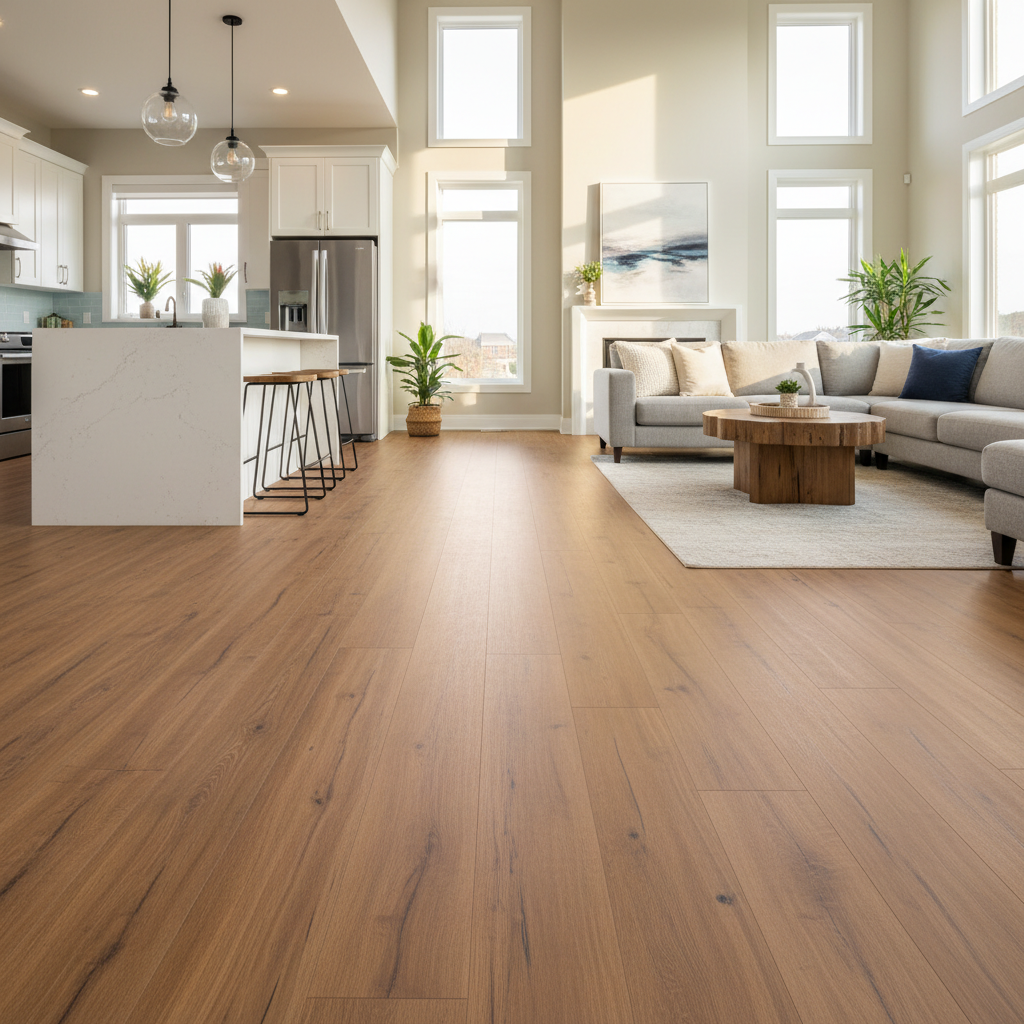 VY Build Inc Facebook ad: Waterproof SPC Flooring Atlantic