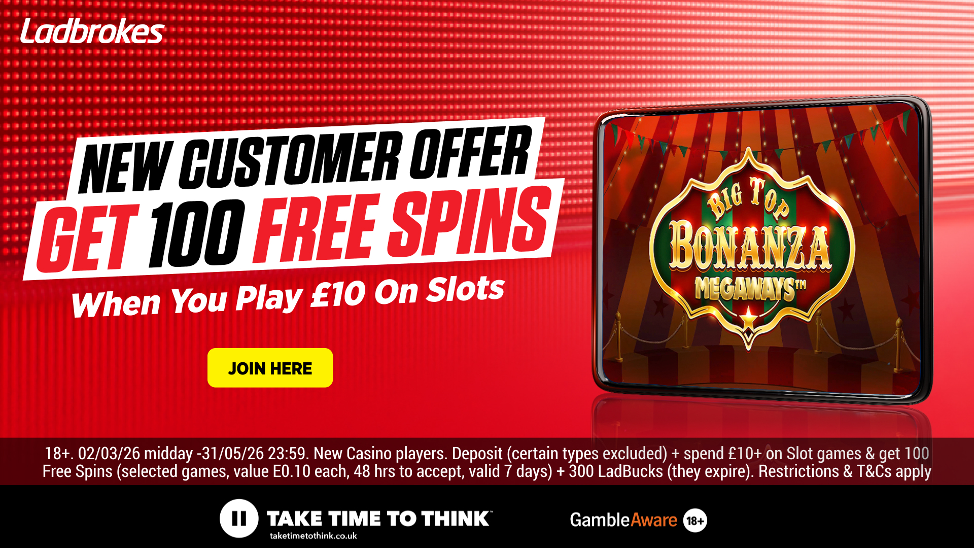 Ladbrokes Facebook ad