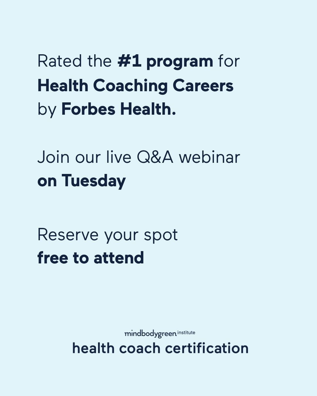mindbodygreen Institute Facebook ad