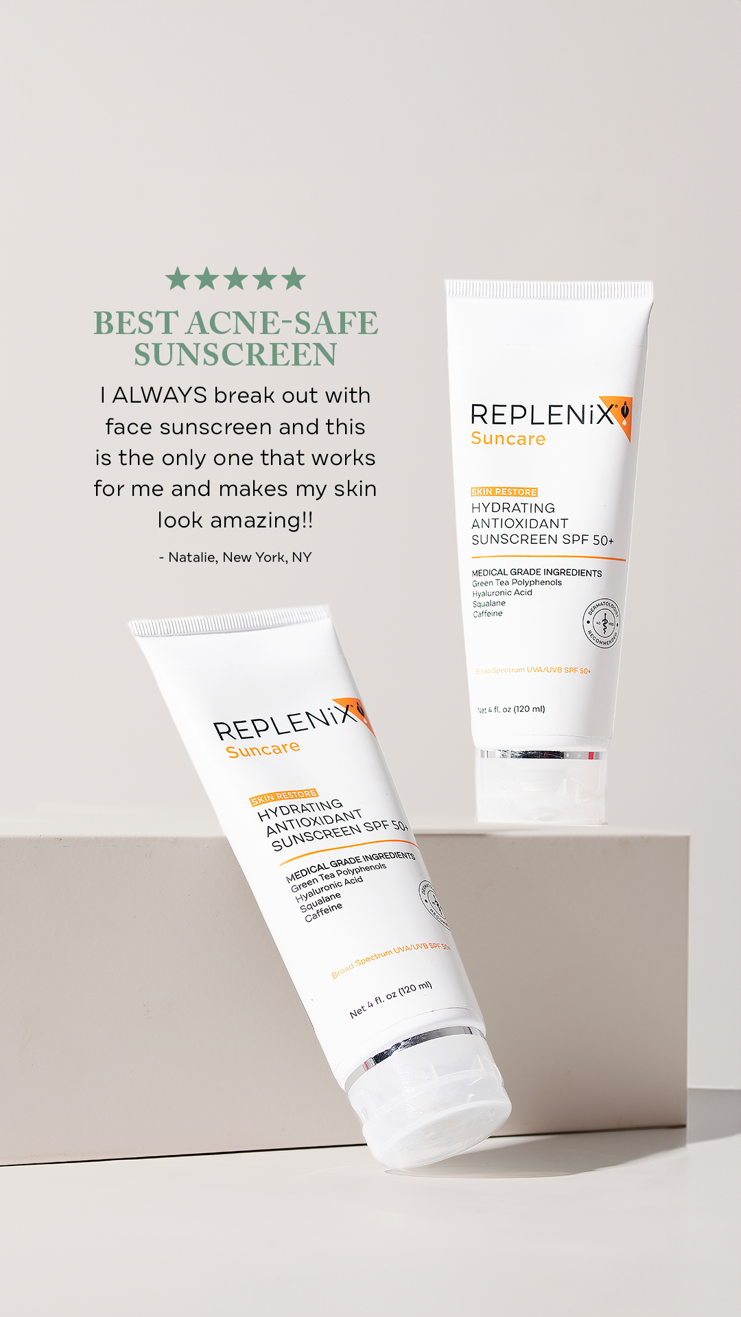 Replenix Skincare Facebook ad from Sep 25, 2025