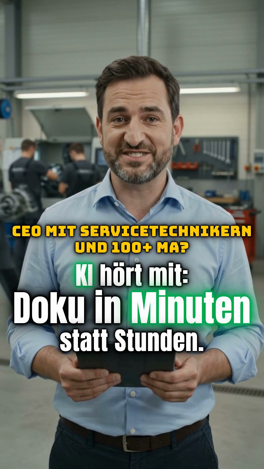 Vusyon Facebook ad: Kostenersparnis im Service