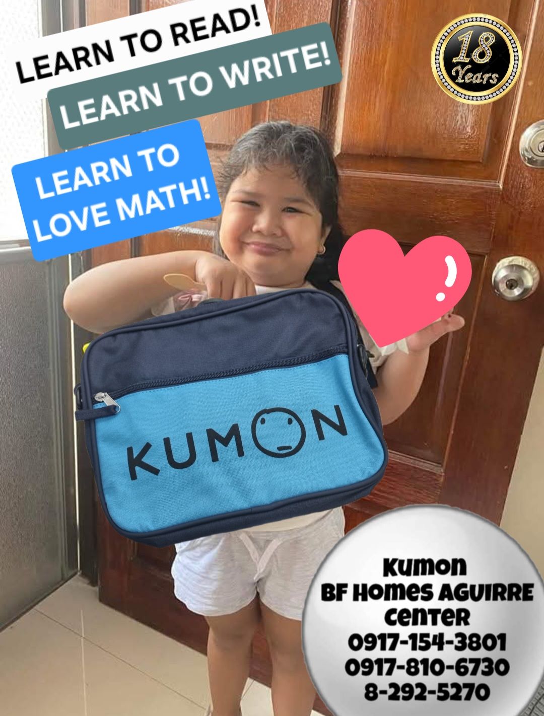 KUMON BF Homes Aguirre Center Official Facebook ad: Kumon is a worksheet-based program designed for students…