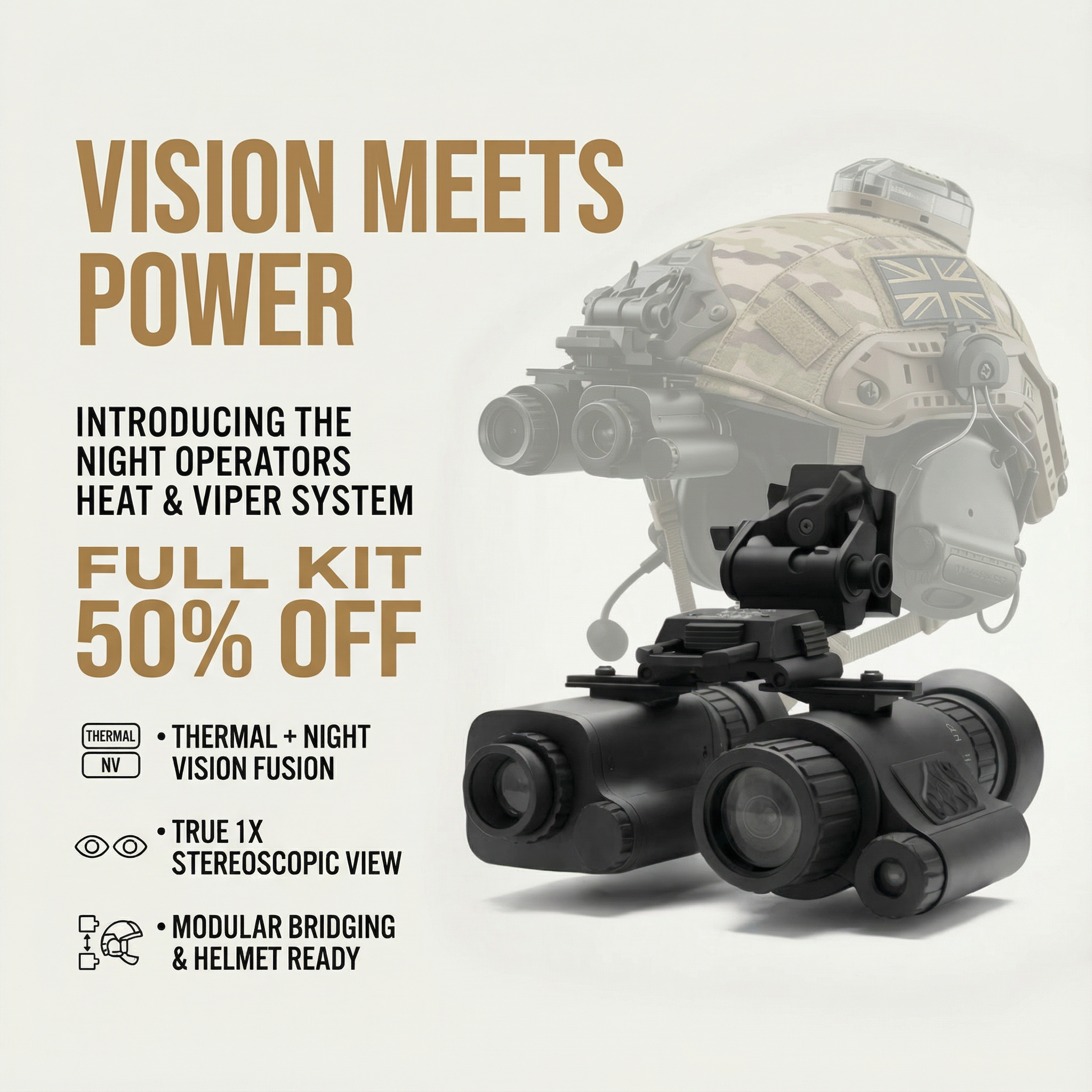 Night Operators Facebook ad: GET 50% OFF NOW