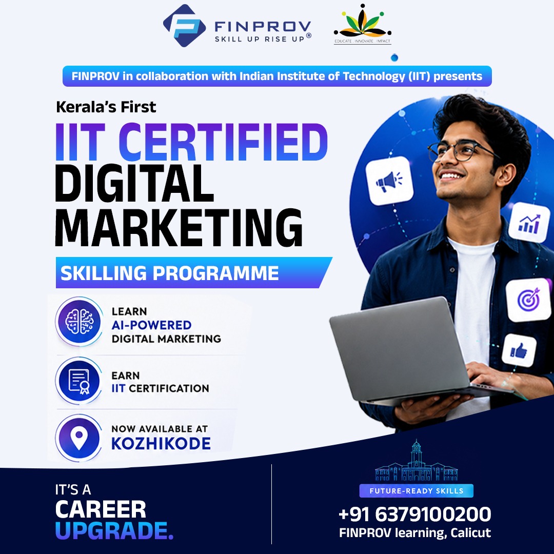 Finprov Learning Calicut Facebook ad: Build a High-Paying Career in Digital Marketing
