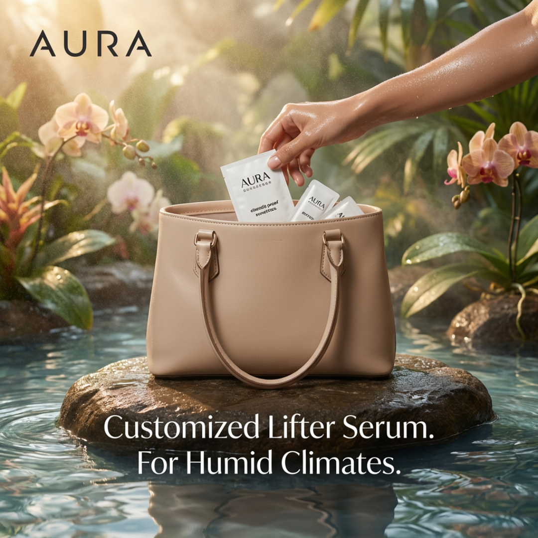 Go AURA - Your Skin, Your Way Facebook ad: Scientific Skincare thats for you, and for where you live