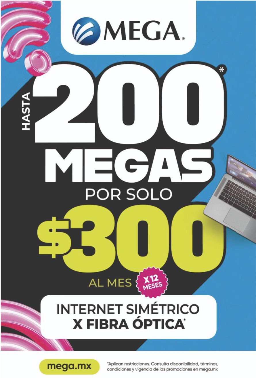 Megacable cd Juárez Facebook ad: Contrata con $100