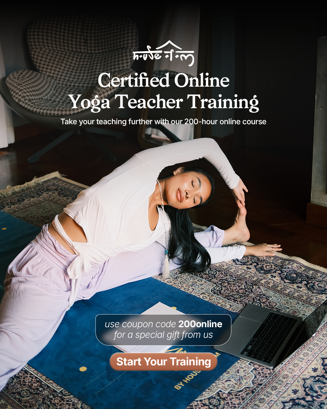 House of Om Bali Facebook ad: Start Your Yoga Journey Today