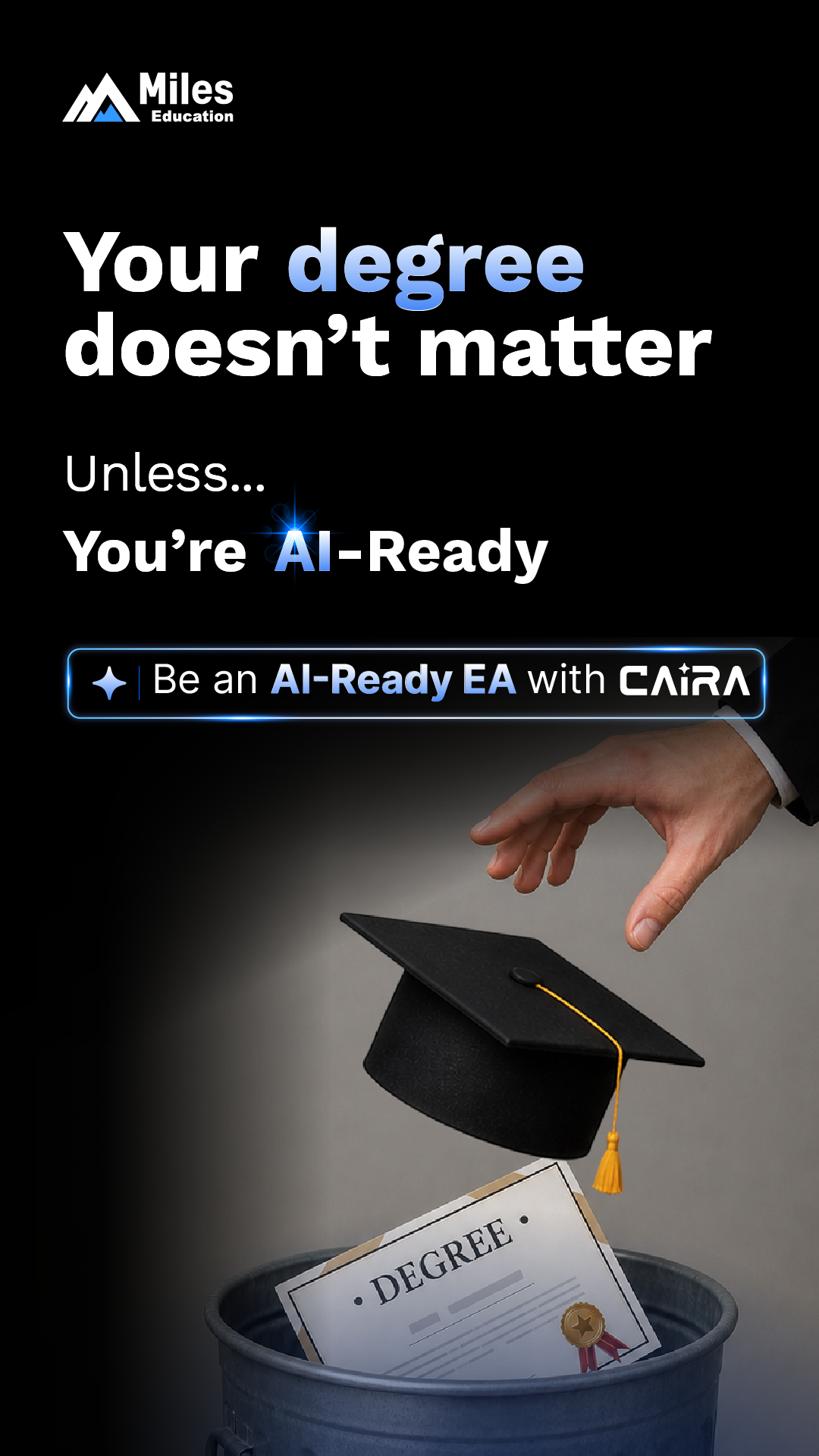 Miles Education Facebook ad